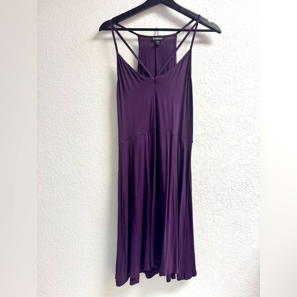 Express Dresses & Skirts - Express Plum Spaghetti Strap Dress LG
